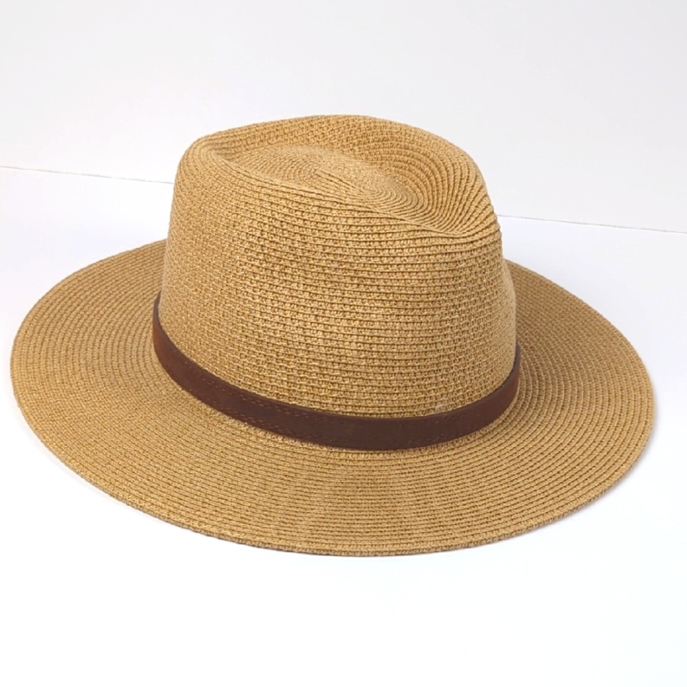 FURTALK Wide Brim Sun Straw Woven Panama Hat